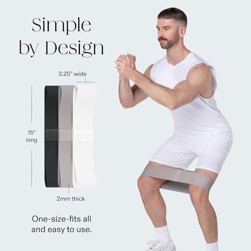 Bala Bands Resistance Bands, Non-Slip Fabric Exercise Bands