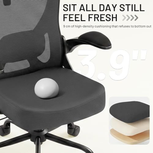 AreShark Ergonomic Office Chair - Mesh High Back Desk Chair Headrest Lumbar