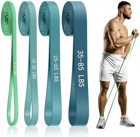 4-Level Resistance Bands for Working Out, Pull Up Assistance Bands