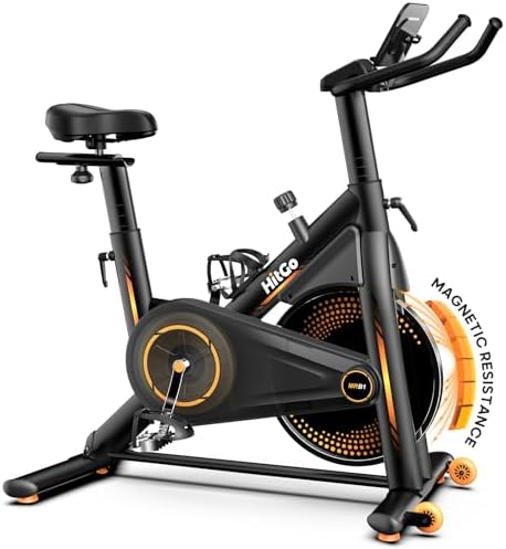 HitGo Office Exercise Bike Desk Chair,330 lbs Heavy Duty Under Desk Bike with 9-Level Height Adjustable Seat 24.4"-33.8",8-Level Resistance & Rolling Wheels,Quiet Fitness Chair for Home Office