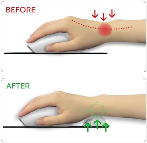 Blusabaca Peacock Mouse Pad Wrist Rest Ergonomic Mousepad Wrist Support