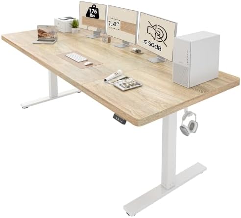 TIQLAB 79 * 32 Large Standing Desk, Conference Room Tables, Maple