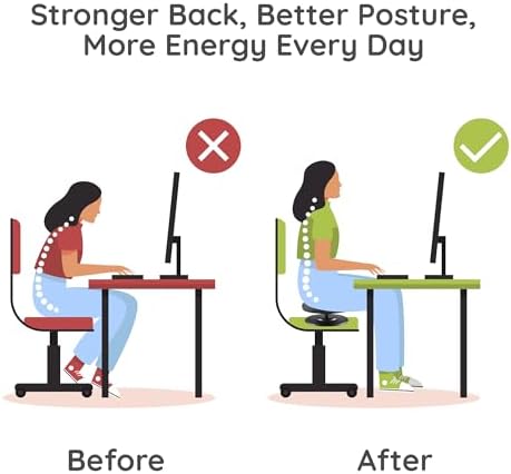 Active Seat Balance Trainer & Core Balance Disc | Portable Chair Posture Corrector for Home or Office | Improve Posture, Core Strength & Stability While Sitting