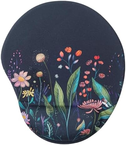 Mr. Pen- Ergonomic Mouse Pad with Wrist Rest, Midnight Bloom Design