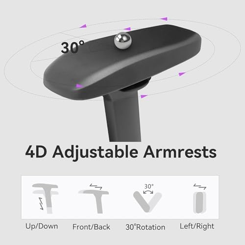 Gaming Chair - High Back Ergonomic Computer Chair with Lumbar Support, Video Game Chair-4D Adjustable Armrests,170° Reclining & 320lb Capacity,Game Chair for Home
