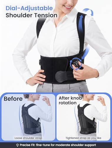 Back Brace Posture Corrector for Women: Armpit-Friendly Comfort for 8+ Work