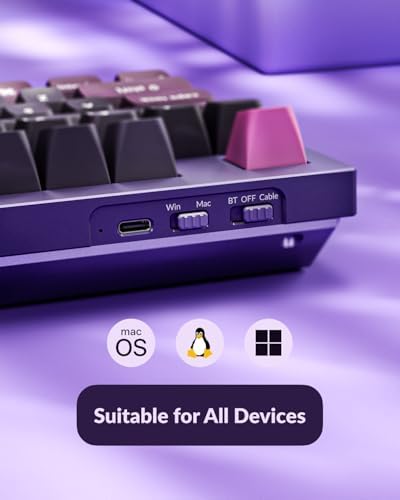 Keychron Q5 Pro 96% Wireless Mechanical Keyboard Full Aluminum - Purple