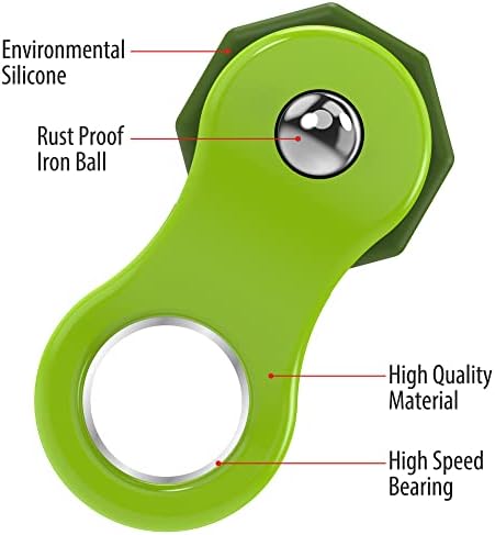 Yolscue Fidget Toy,Fidget Spinners Toy for Adults and Kids,Gifts Suitable for Children with Autism and ADHD,Quiet Office Desk Toy,Excellent for Relieving Stress and Anxiety Toys(Green)