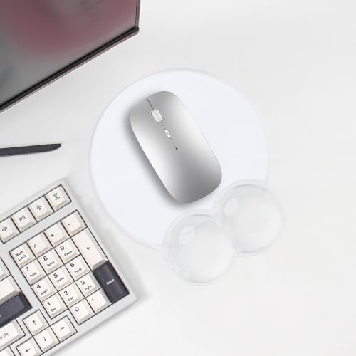 Gel Mouse Pad with Wrist Rest Ergonomic Clear Mousepad Support Pain Relief
