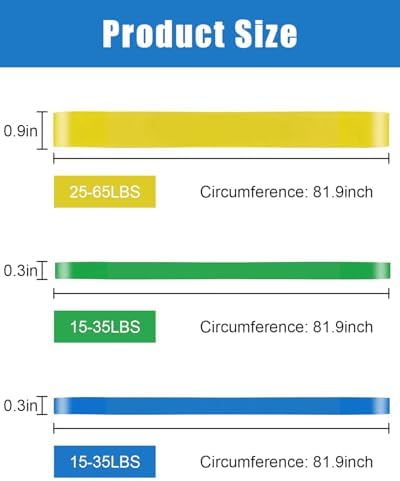 ROSAPOAR Resistance Band Pull up Band Fitness Exercise Bands Natural Latex for Workout Body Stretch Powerlifting Band Fitness Sport Training at Home/The Gym