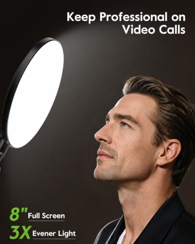 LitONES Desk Lamp for Home Office, Professional Video Call Light