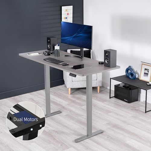 VIVO Dark Gray 71 x 30 in Standing Desk, DESK-KIT-E2G7G