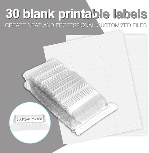 HERKKA Hanging File Folders, 30 Pack Reinforced Letter Size Hanging Folders, Designed for Bulky Files, Filing Cabinet, 1/5-Cut Adjustable Tabs (Gray)