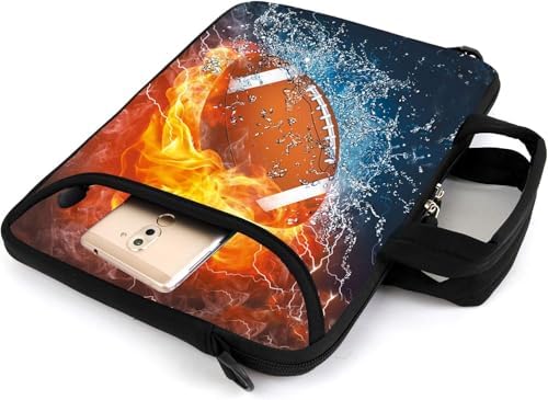15" laptop sleeve laptop bag chromebook case adjustable shoulder strap with handle accessory pocket for men women (RYD-15-7)
