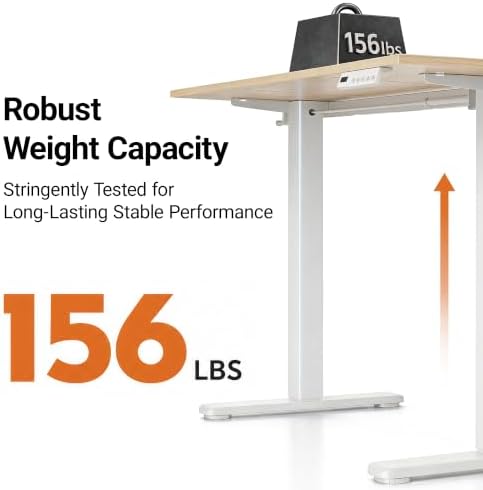 Claiks 48 x 24 Inch Nature Electric Standing Desk