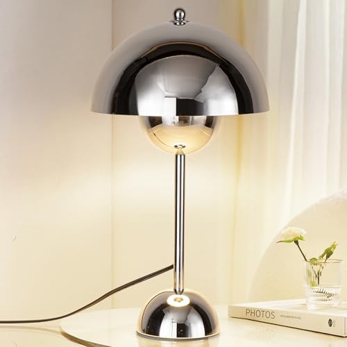 COSYLUX Creative Mid-Century Modern Bud Table Lamp for Home&Office, Chrome