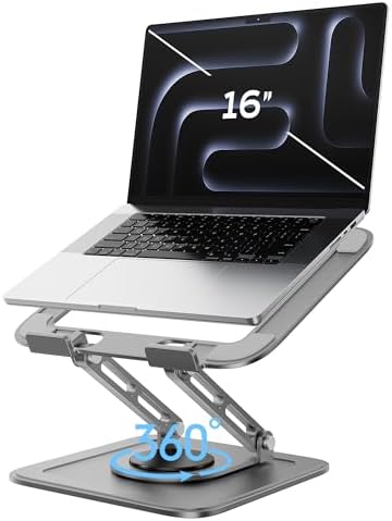 LOXP Adjustable Laptop Stand for Desk with 360 Base