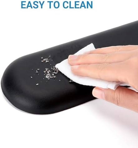 ASFSKY Leather Keyboard Wrist Rest, Full-Size Wrist Pad for Keyboards