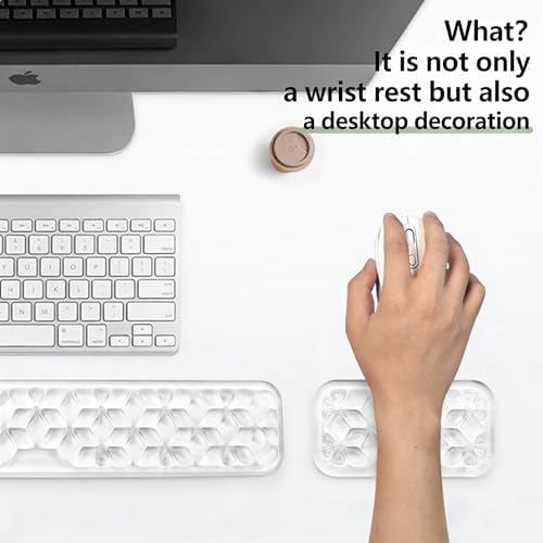 WENPIC-Mouse Pad with Wrist Rest - Ergonomic Wrist Rest -Desk Decoration- Soft and Flexible, Non-Slip - Can Relieve Long-Term Office Wrist Pain - Ideal for Office, Computer, Laptop