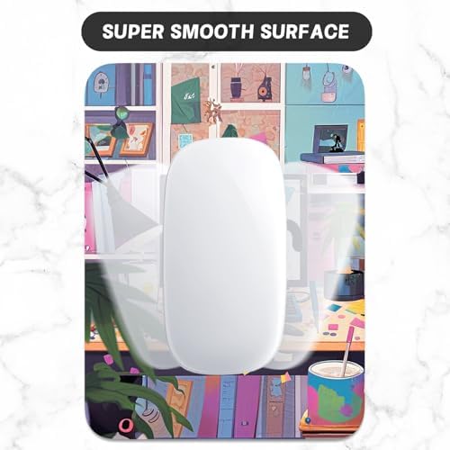 Small Mouse Pad, Mini Mouse Pad 6 x 8 Inch, Thick Rubber Waterproof Mouse Mat, Cute Mousepad for Women Men Wireless Mouse Laptops Home Office, Cat on Keyboard