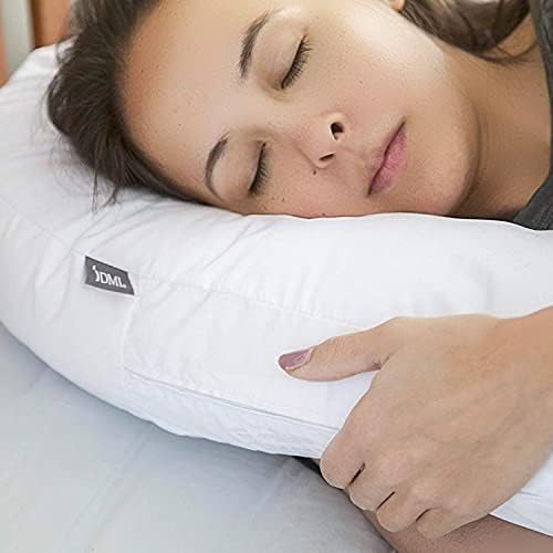 DMI Side Sleeper Pillow and Body Pillow, Pregnancy Pillow with Contoured Support for Neck, Back, Hip, Joint Pain and Sciatica Relief with Removable Washable Cover, Firm, Full Body Pillow (Pack of 9)
