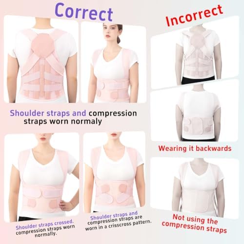 Posture Corrector for Women and Men Back Brace Straightener Pain Relief