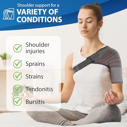 ORTONYX Shoulder Stability Brace Compression Sleeve Rotator Cuff Support
