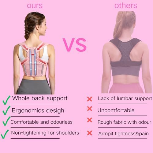 Back Brace Posture Corrector for Women - Under Clothes Upper Back