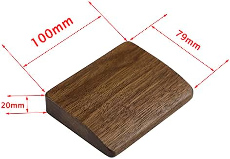 2 pcs Mini Wood Wrist Rest Portable Movable Solid Wooden Walnut Beech for Most Mechanical Keyboard Numpad Sp64