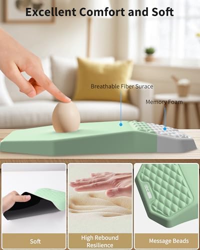 Ergonomic Mouse Pad with Wrist Rest Support for Carpal Tunnel Pain Relief