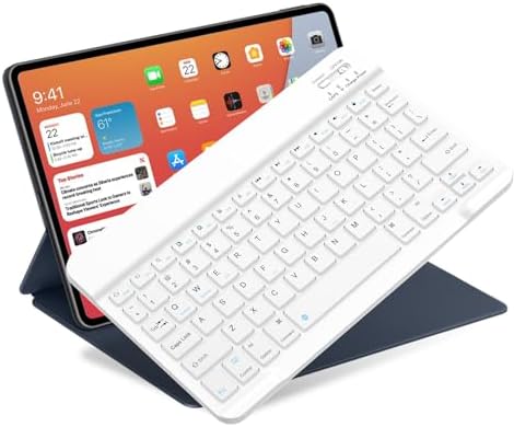 Bluetooth Keyboard for iPad 10th Generation, iPad Pro 13/12/11/10/9/8/7 inch, iPad Air 13/11th Gen, iPad Mini, IOS Windows Android Tablets - Slim Wireless Portable Travel Office Computer Accessories