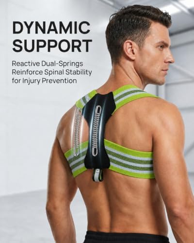 Pro-Gym Posture Brace for Men, 8 cm Straps Help Spread Pressure