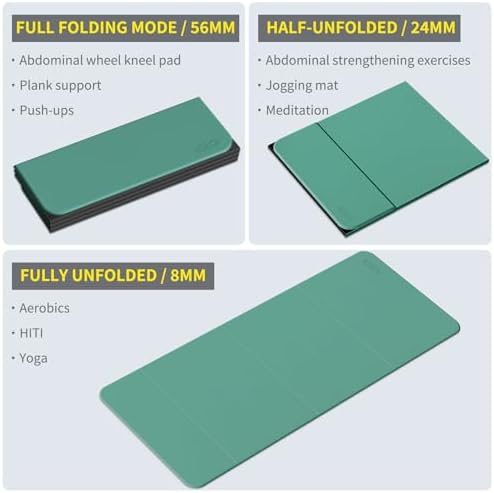Foldable Yoga Mat Extra Large 74"×31.5"