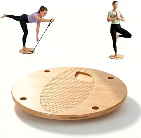 Wooden Wobble Balance Board, Balance Trainer for Kids,Toddlers,Teens