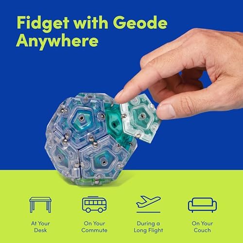 Speks Geode Magnetic Sensory Sphere, Stress Relief Tool, Executive Desk Toy