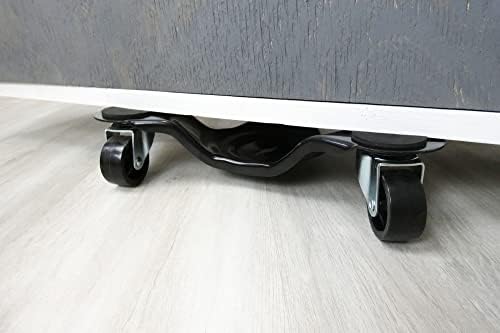 Shepherd Hardware Move-It 9442 12-Inch Steel Tri-Dolly, 300-lb Load Capacity, 12 Inch, Black (Pack of 2)
