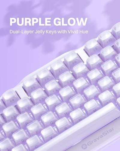 GravaStar Mercury K1 75% Wireless Mechanical Gaming Keyboard RGB Backlit
