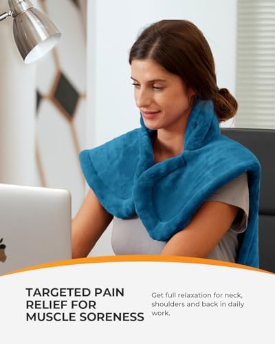 CooCoCo FSA Eligible 24"x33" Full Back Heating Pad, Blue