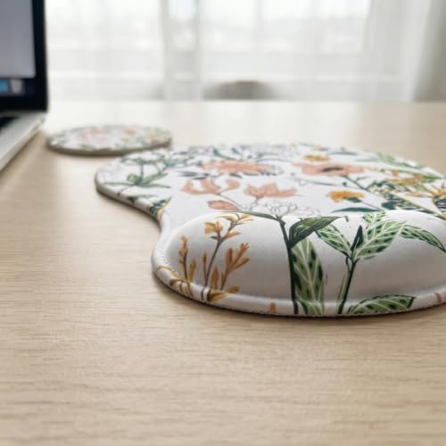 Ergonomic Wrist Support Mouse Pad for Carpal Tunnel Relief | Memory Foam with Non-Slip Rubber Base, Comfortable Wrist Rest Support