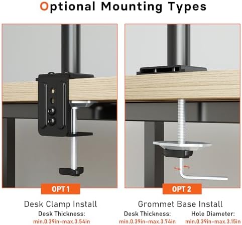 BONTEC Laptop Arm for Desk, 13-32 Inch, 22lbs, VESA 75/100 Compatible