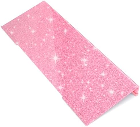 WINFFOR Comfortable Computer Keyboard Stand - Ergonomic Keyboard Riser Acrylic Tilted Keyboard Holder for Easy Typing&Working at Home Office - Fits All Keyboard Sizes - 17'' Wide (Glitter Pink)