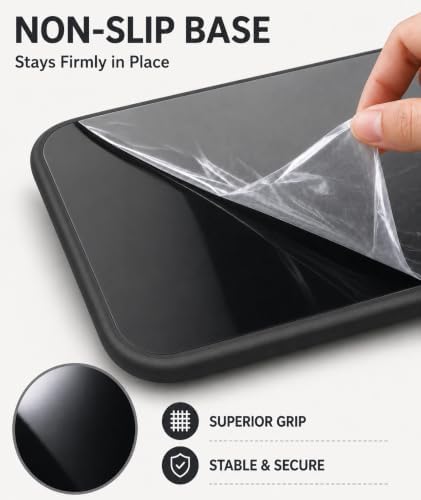 eulps Mouse Pad with Wrist Rest, Ergonomic Memory Foam Mousepad with Soft Wrist Support, Non-Slip PU Base, Smooth Surface for Office, Pain Relief for Laptop & Gaming (Classic Black)