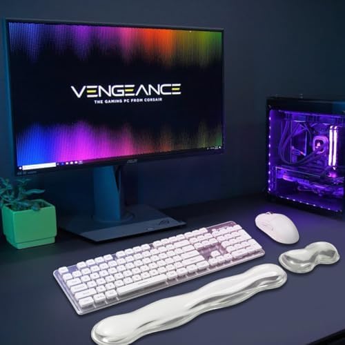 17.12inch Longer Gel Wrist Rest Set for Full-Sized Computer Keyboard