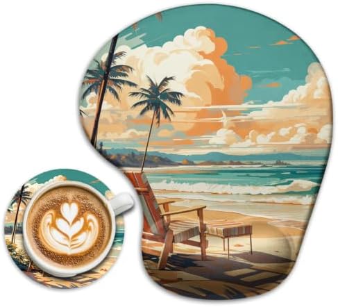 iRudyard Rubber Coasters Absorbent Mouse Pad, 2Pcs