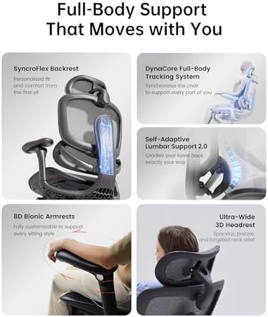 SIHOO Doro C300 Pro V2 Ergonomic Office Chair, Full-Body Adaptive Support
