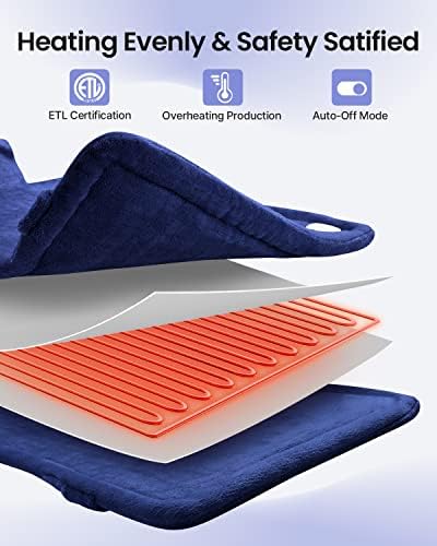 RENPHO Electric Heating Pad for Neck, Shoulders & Back, FSA Eligible HSA