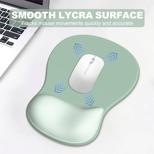 Ergonomic Mouse Pad with Wrist Rest and Keyboard Wrist Rest, Gel Mousepad