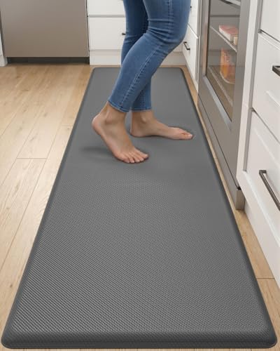 DEXI Anti Fatigue Kitchen Floor Mat Cushioned Standing Runner 70x20, Grey