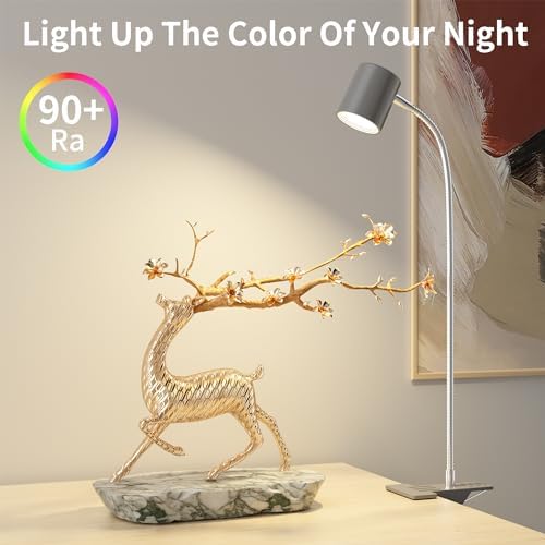 Dott Arts Desk Lamp,USB Clip On Light with 3 Color Modes,LED Reading Lamp