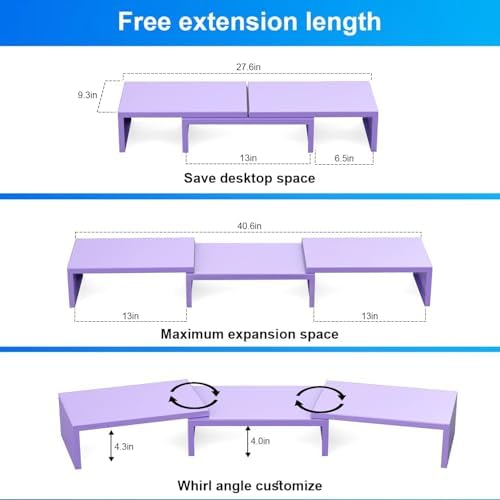 Dual Monitor Stand Riser